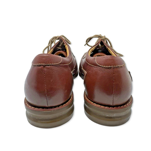 Sandro Moscoloni Vineyard Men’s Brown Leather Lace-Up Shoes 9.5D Brazil